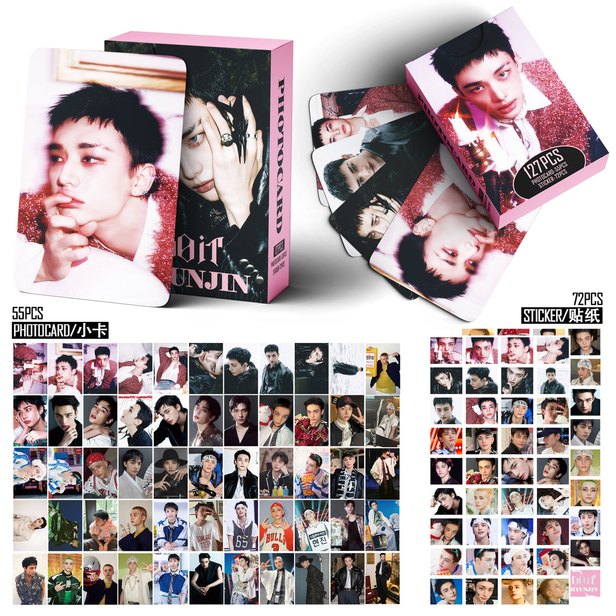 127PCS DO IT HYUNJIN Photocard Stickers