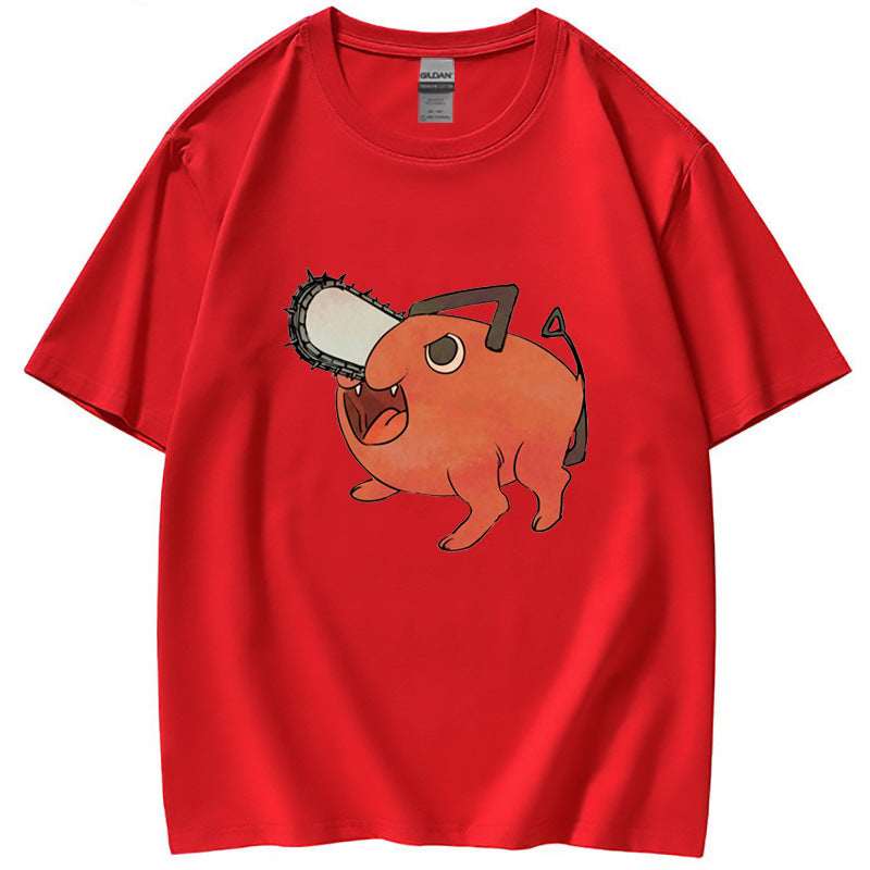 Trendy Anime Print Summer T-Shirt