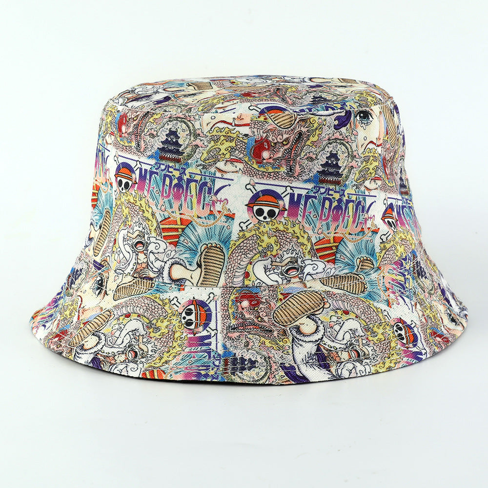 Versatile Luffy 5th Gear Printed Bucket Hat