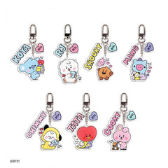 BTS Transparent Acrylic Keychain