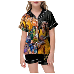 Casual Taylor Digital Print Silk Pajamas Suit