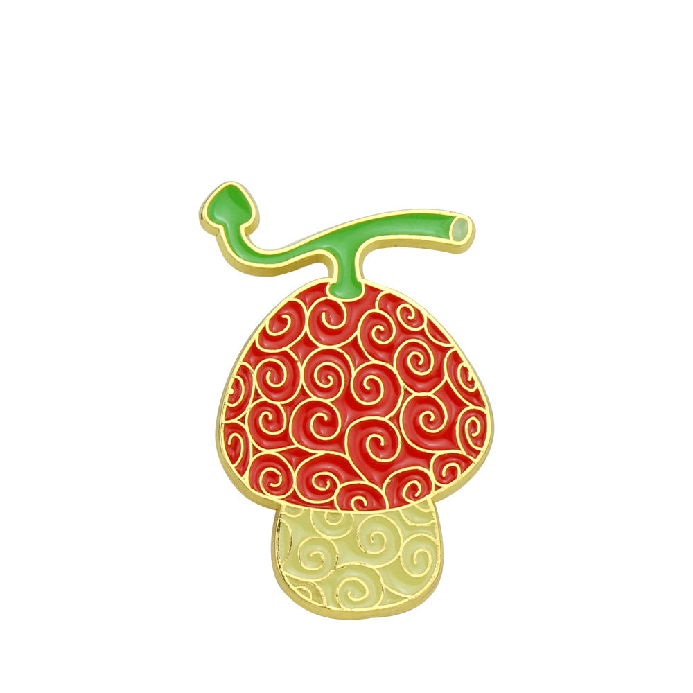 Lovely Devil Fruit Badge Brooch