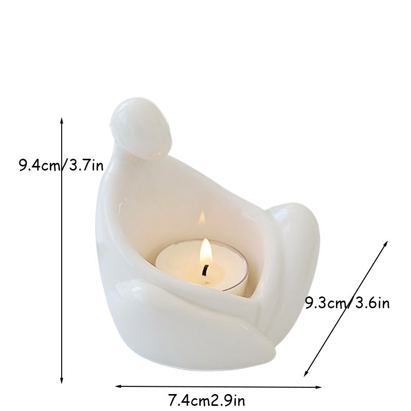 Cute Ghost Candle Holder Ornament