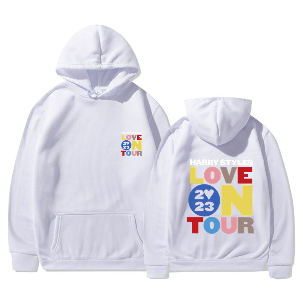 Unisex Love on Tour Printed Loose Pullover Hoodie