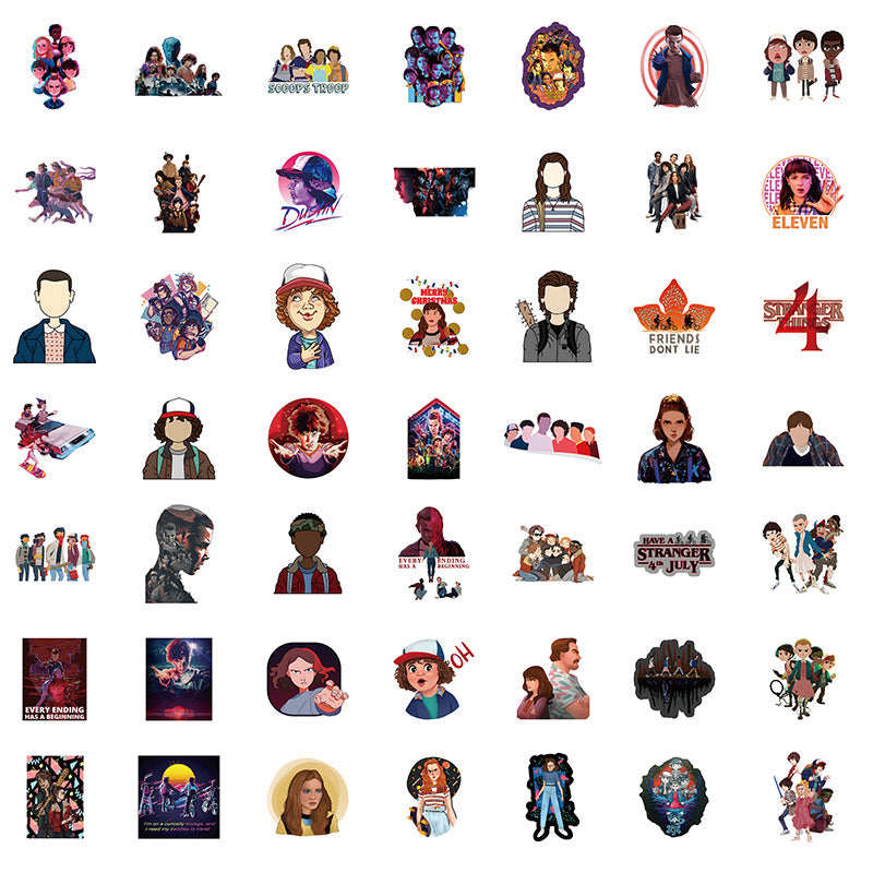100 TV Graffiti Decorative Stickers