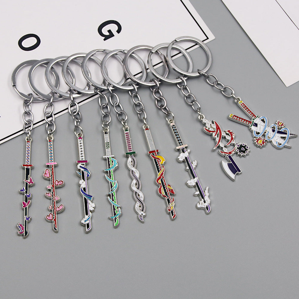 Anime Sword Metal Keychain Pendant