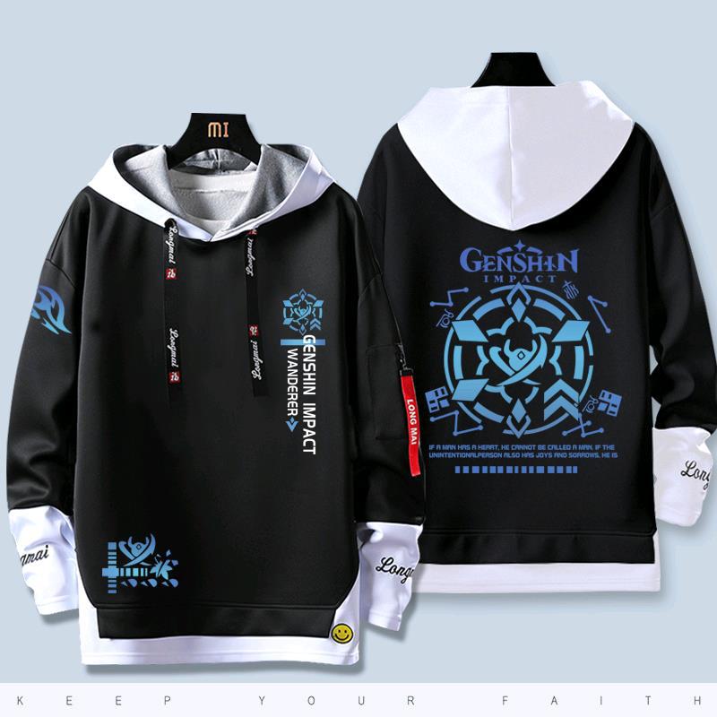 Unisex Cool Game Scaramouche Casual Relaxed Hoodie