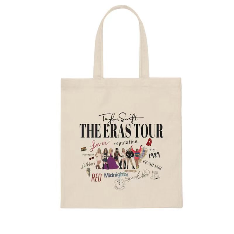 Taylor Song Printed Canvas Shoulder Bag Tote