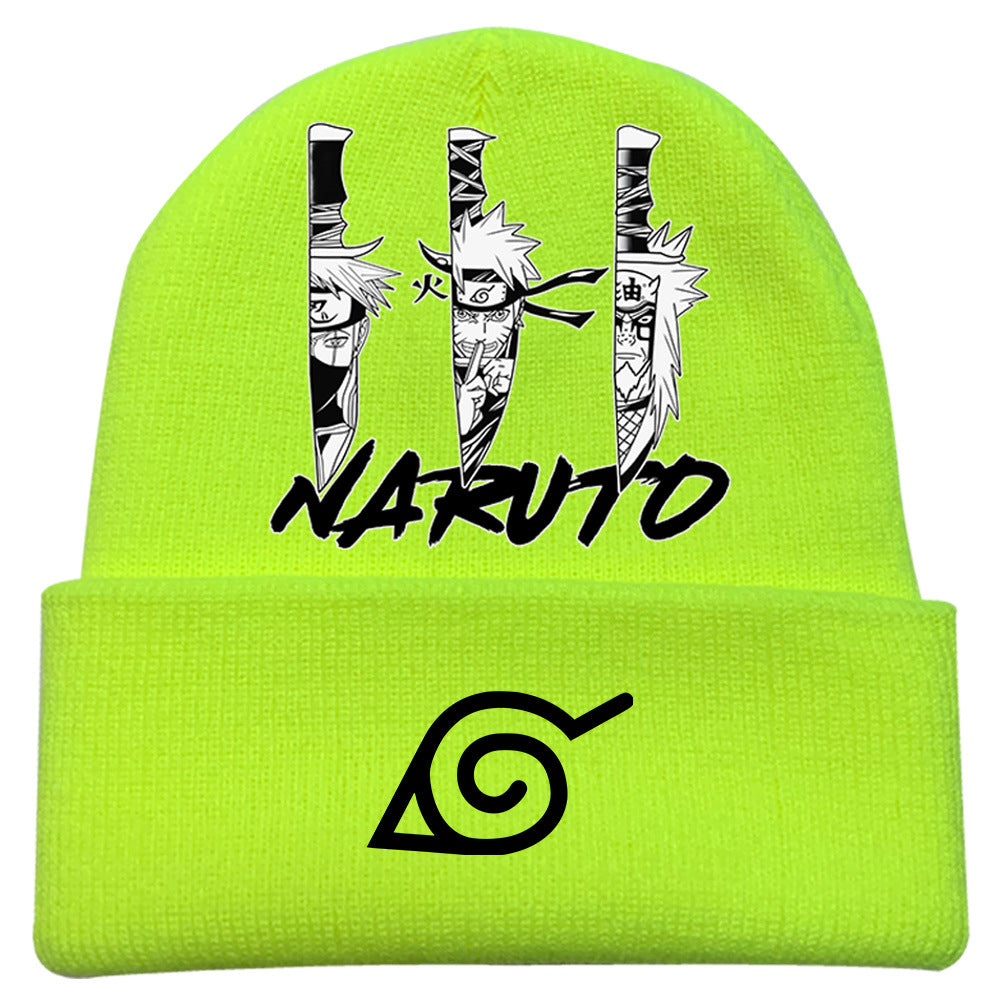 Versatile Anime Pattern Knitted Hat