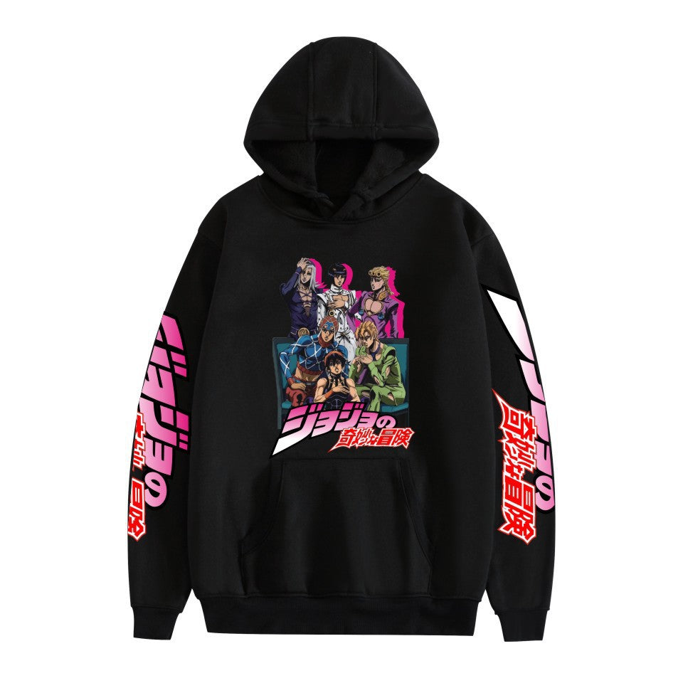 Unisex JOJO Anime Printed Pullover Hoodie