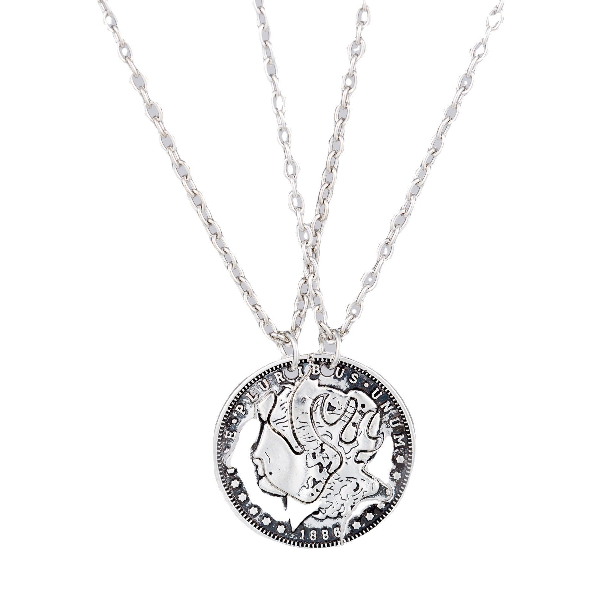 BEST FRIENDS Heart-shaped Pendant Necklace