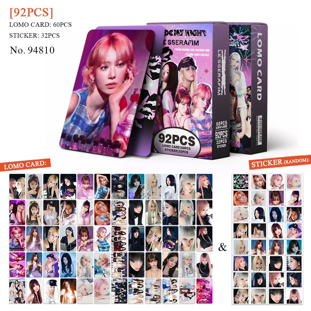 92PCS LSF Made My Night Photo Card Sticker