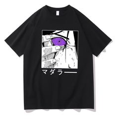 Unisex Sasuke Printed Short Sleeve Summer Tee