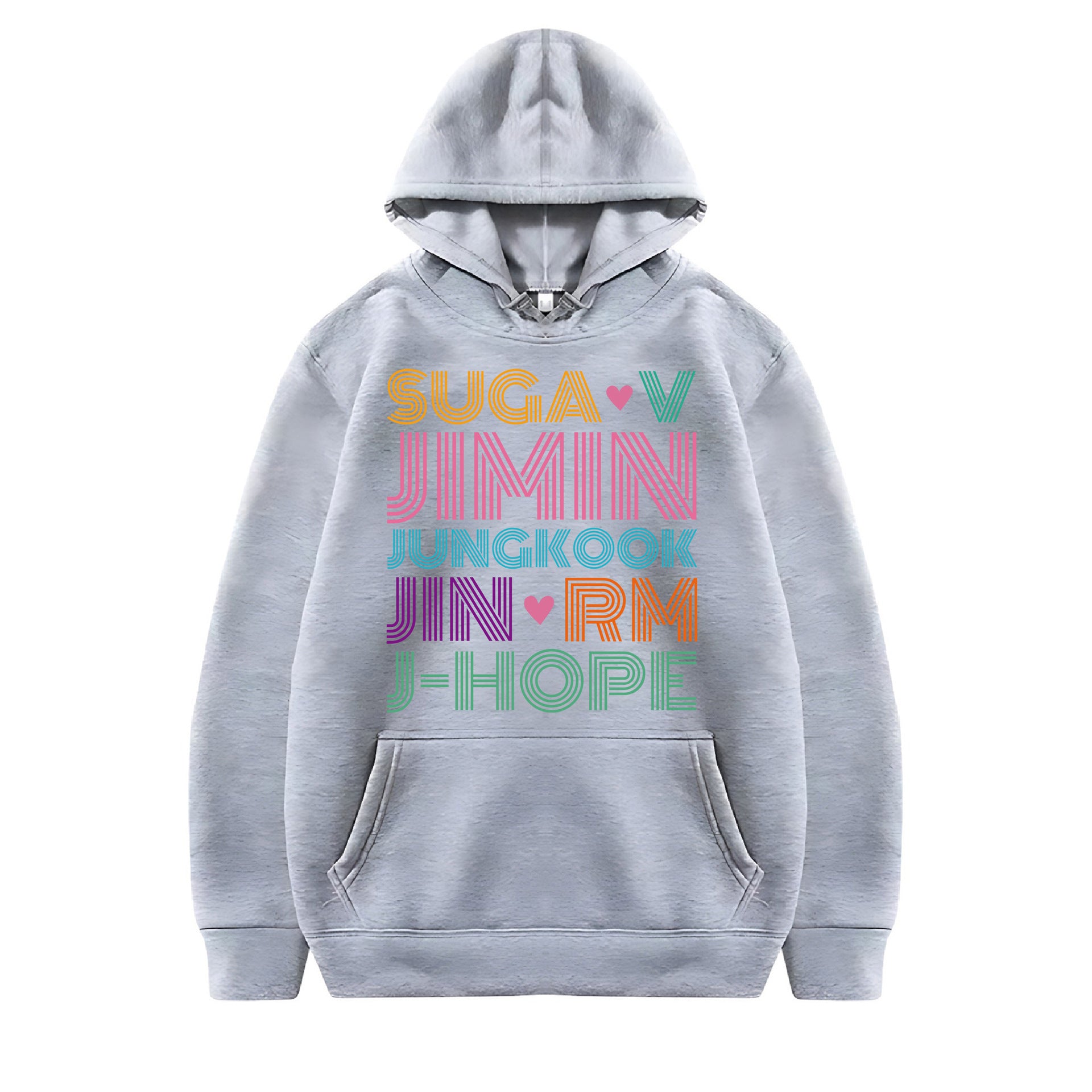 Casual SUGA JIMIN Printed Pullover Hoodie