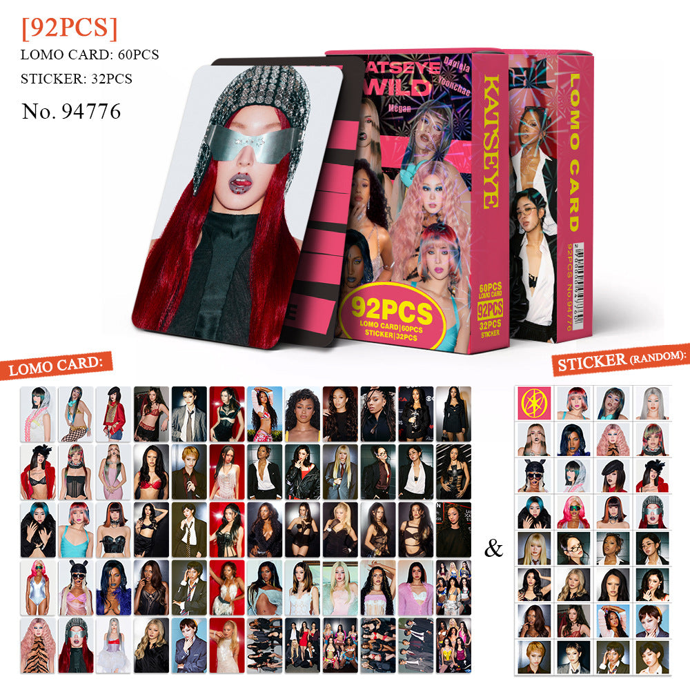92PCS KATSEYE EP "WILD" Photocard Sticker