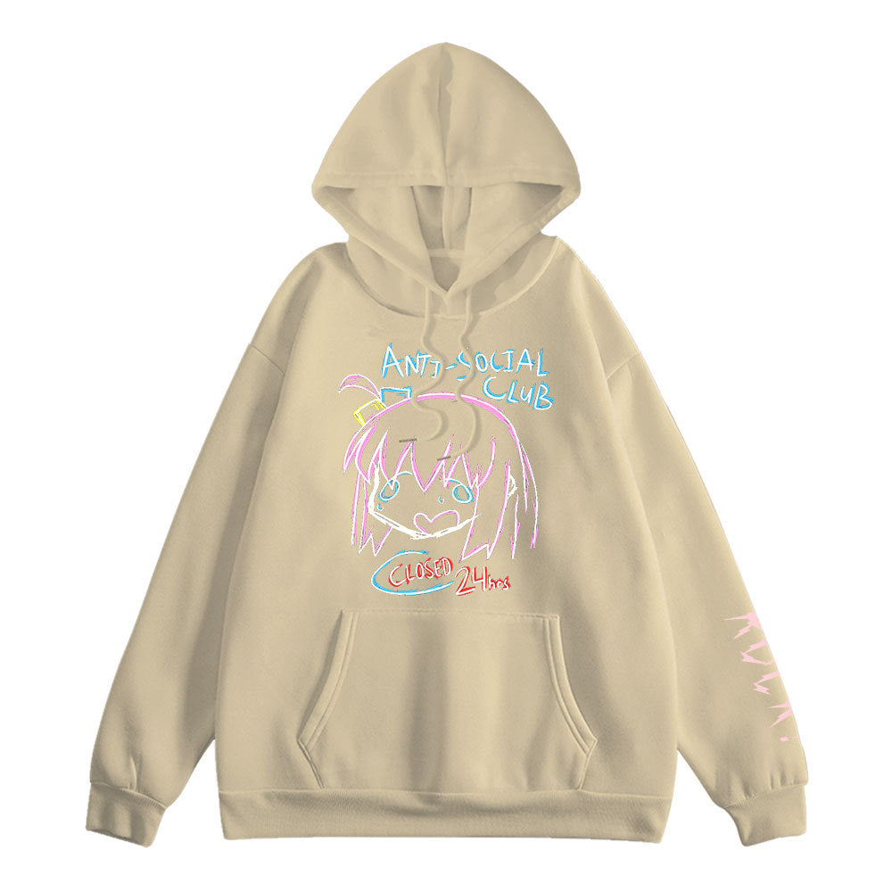 Unisex Casual Anime Graphic Print Hoodie