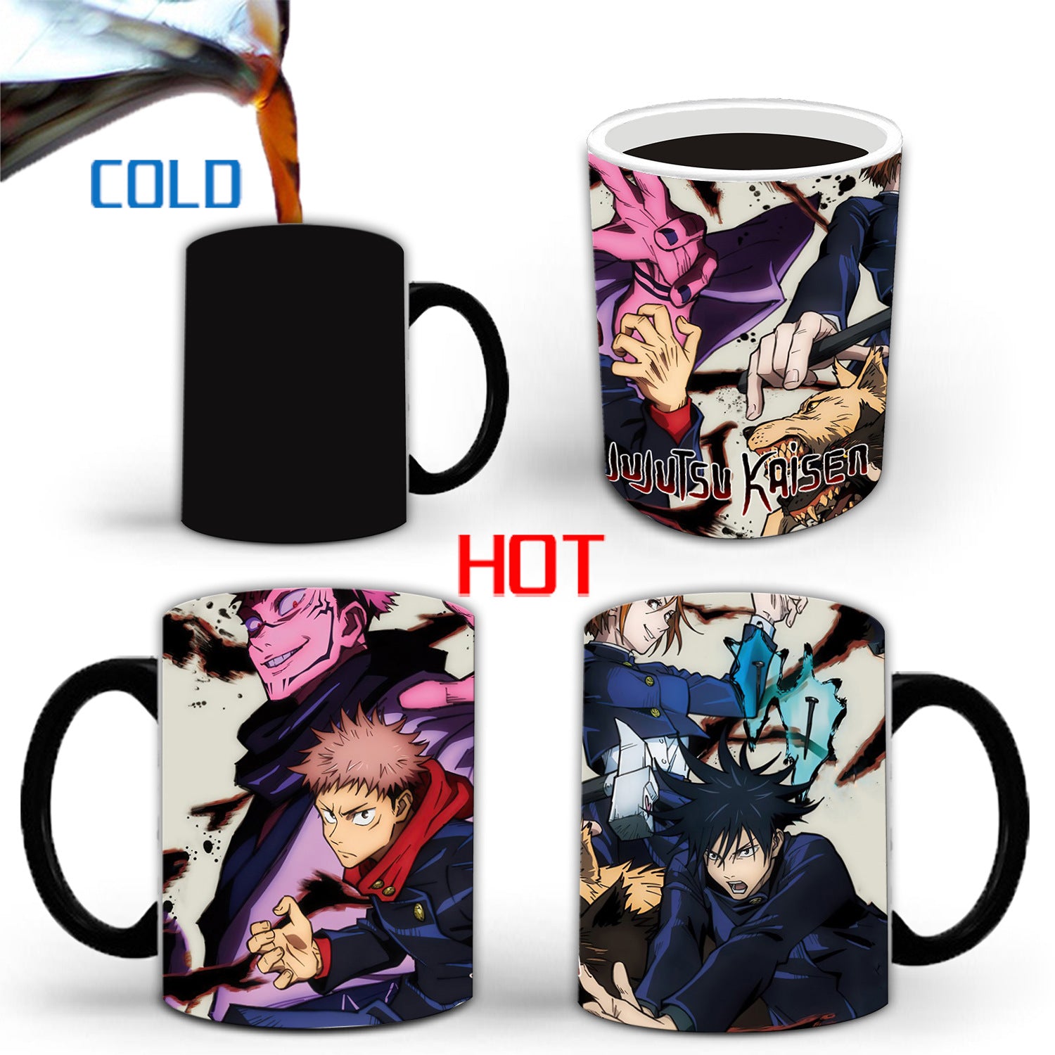 Heat-sensitive Anime Color-changing Ceramic Mug