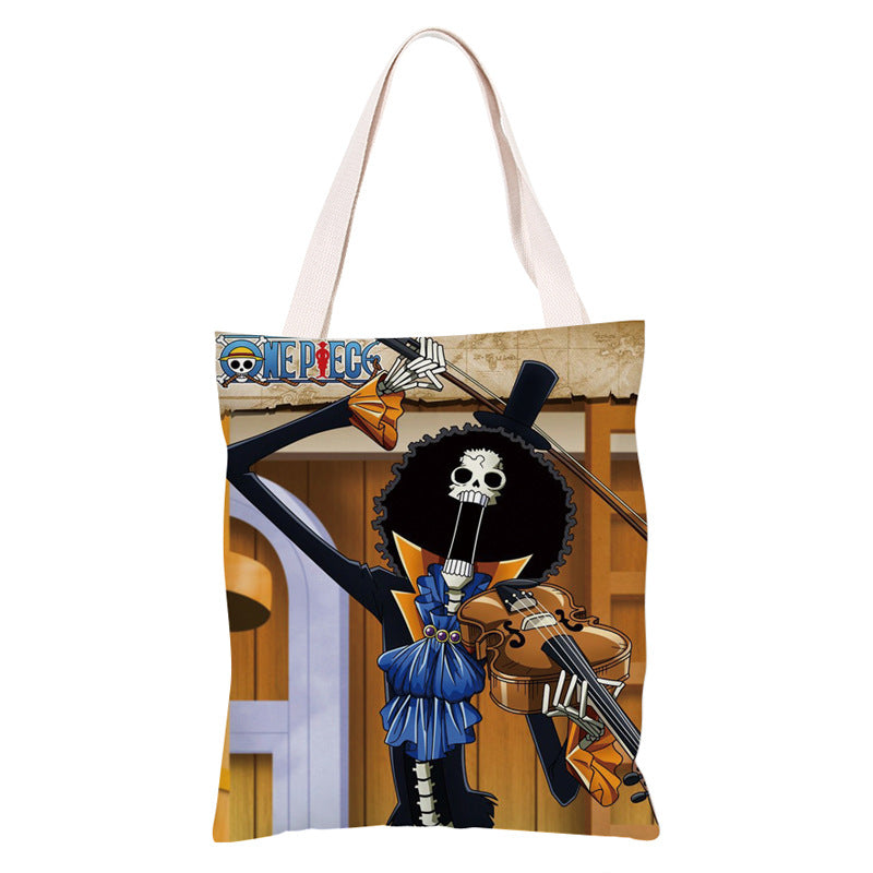 Trendy Anime Canvas Shoulder Bag