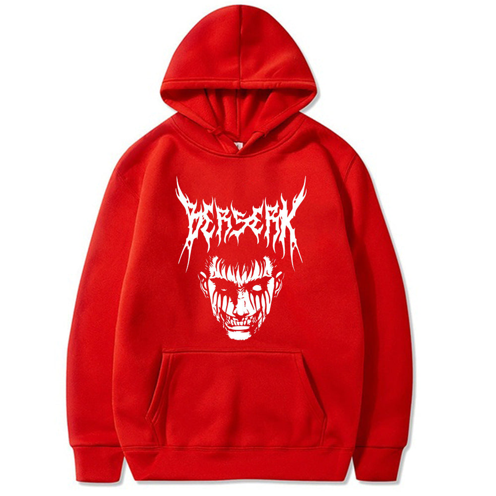 Unisex Anime Guts Printed Loose Hoodie