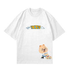 SKZ00 Cartoon Print Short Sleeve Tee