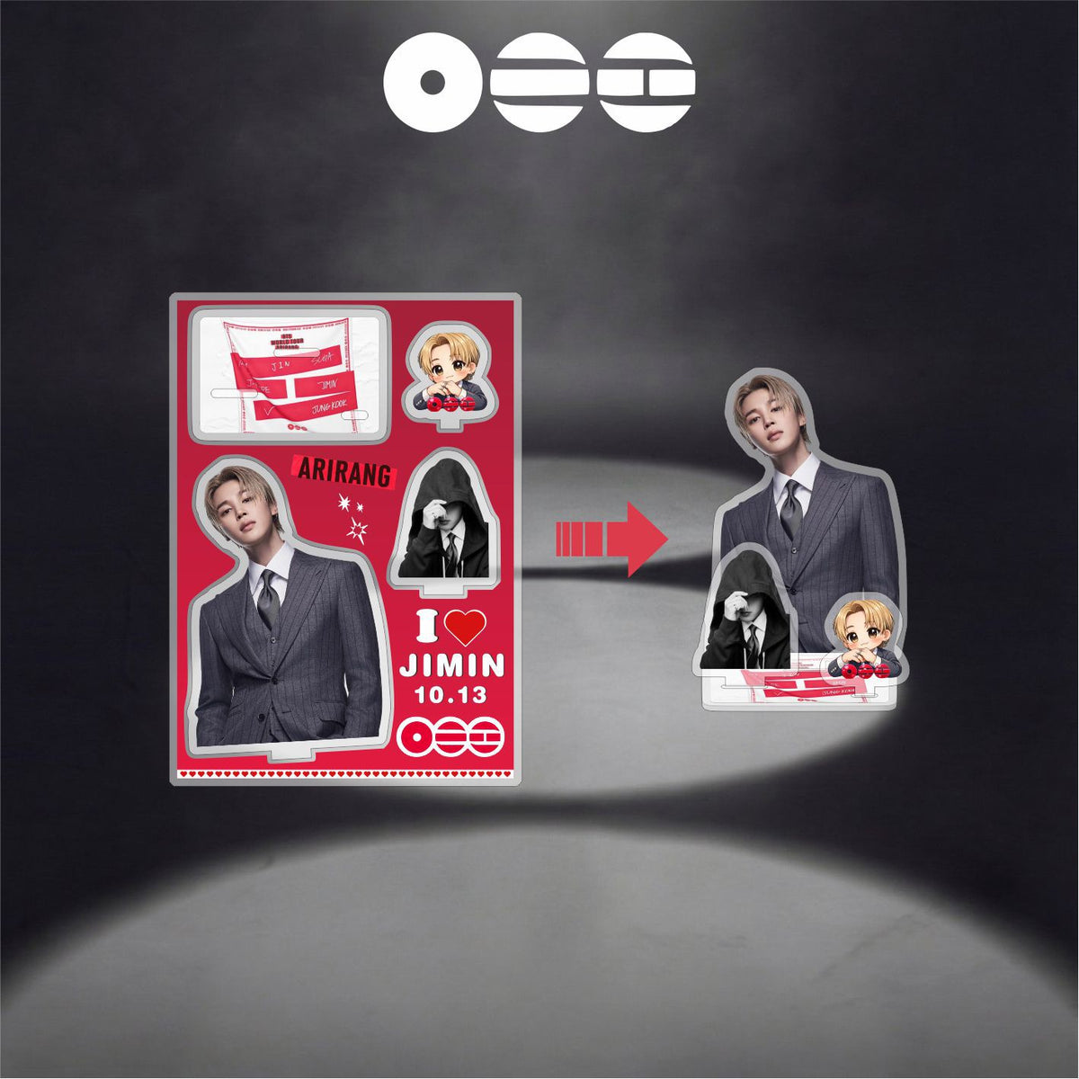 ARIRANG Acrylic Dismantling Figurine Ornament