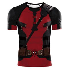 Unisex Wolverine Deadpool Cos Sports Fitness T-shirt