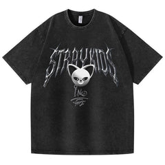 Vintage Kpop Cartoon Washed T-shirt