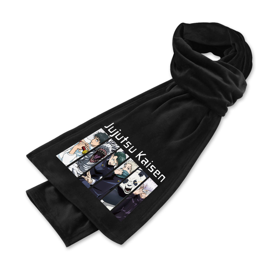 Anime Double-sided Mink Velvet Warm Scarf