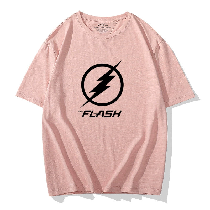 Unisex Flash Graphic Short Sleeve Crew Neck T-shirt