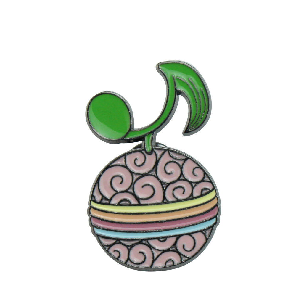 Lovely Devil Fruit Badge Brooch