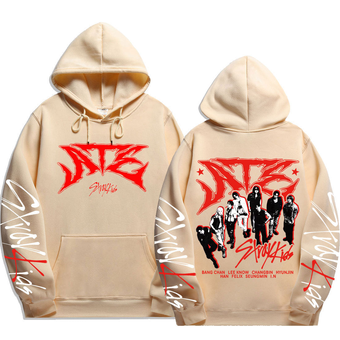 KPOP Atz Graphic Printed Loose Hoodie