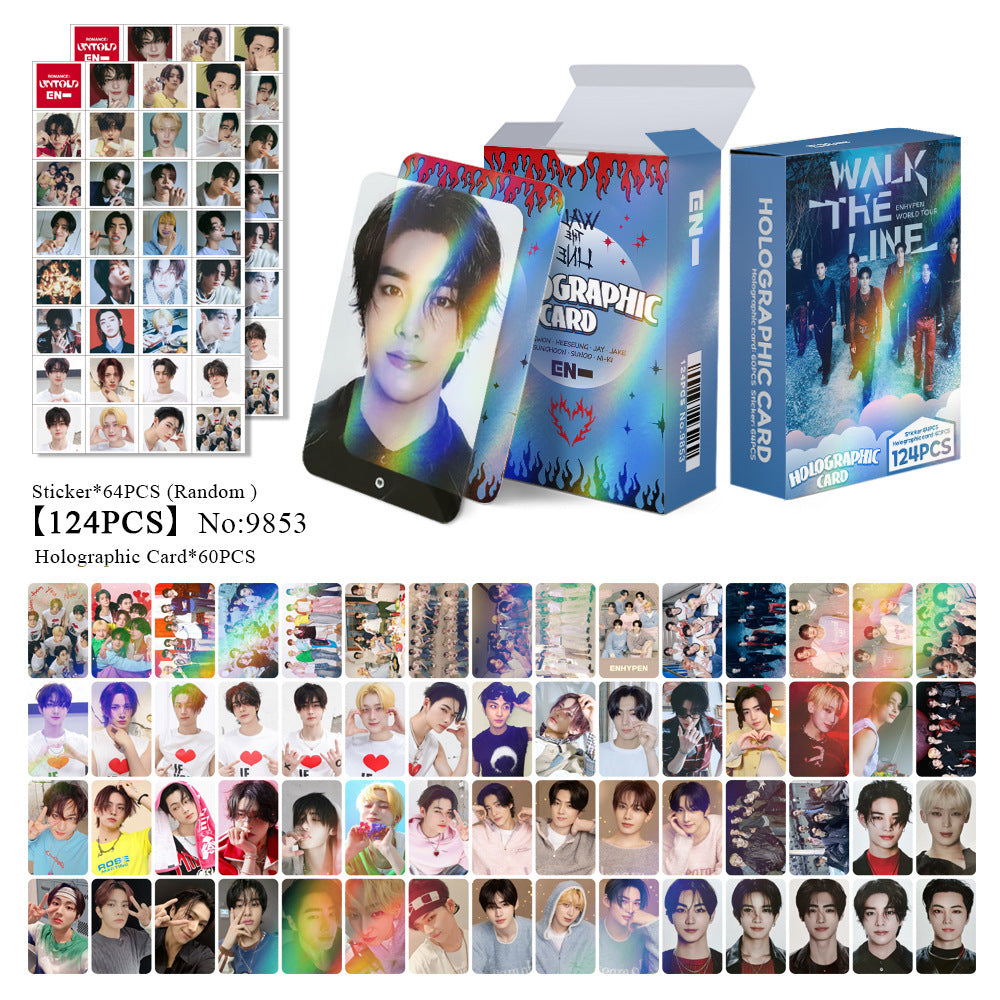 124 PCS KPOP Laser Card Collection