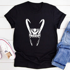 Casual Girls Loki Printed Short Sleeve Loose T-shirt