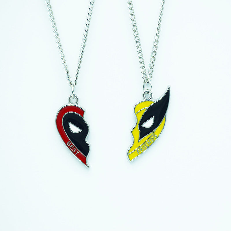 Deadpool and Wolverine Couple Necklace Accessories