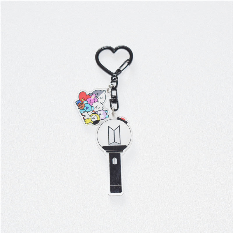 BANGTAN Acrylic Lightstick Keychain