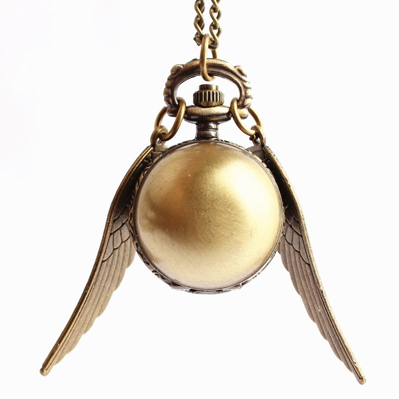 Quidditch Flip Pocket Watch Necklace