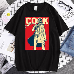 Unisex Sanji Cook Print Cotton Summer Tee