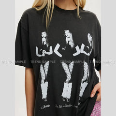 JENNIE Album RUBY Printed Cotton Washed T-shirt