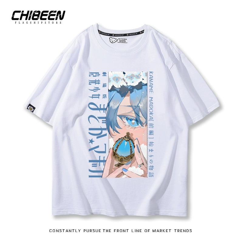 Casual Anime Short-sleeved Cotton Tee