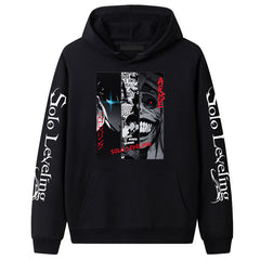 Unisex Manga Pattern Loose Hoodie