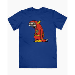 Unisex Cartoon Flash Sloth Print Loose T-shirt