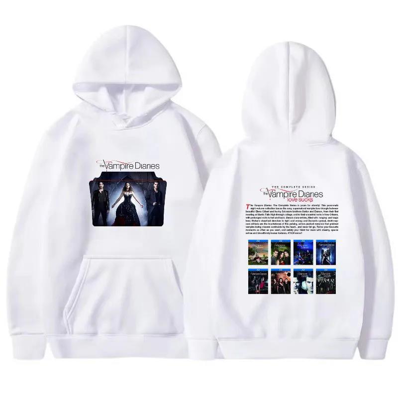 Unisex Tvd Pattern Pullover Hoodie