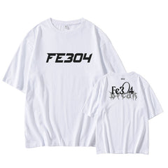 Fe3O4 Logo Printed Cotton Short-sleeved T-shirt
