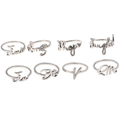 Chic Titanium Steel Kpop Logo Ring