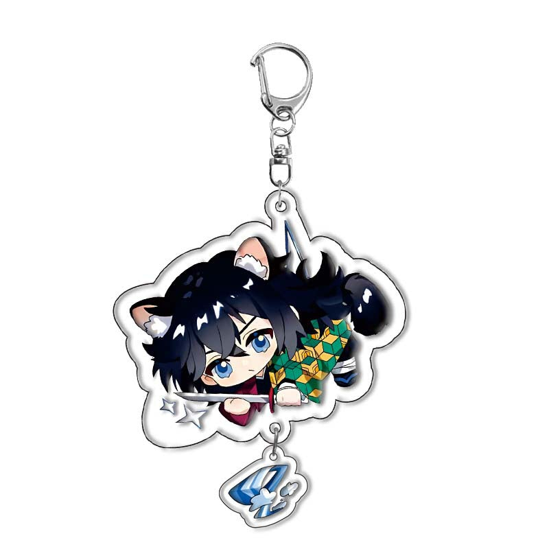 Tanjiro Acrylic Double-sided Keychain