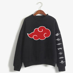 Casual Anime Printed Round Neck Sweatshirt