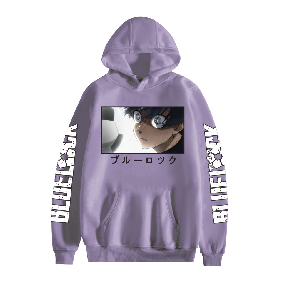 Casual Anime Print Loose Pullover Hoodie