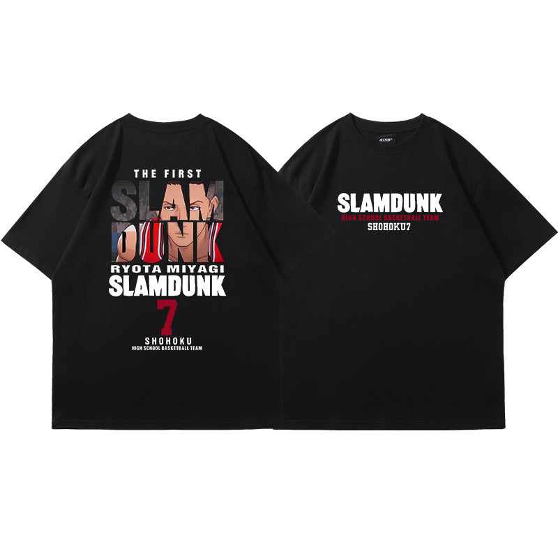 Casual Anime Basketball Loose T-shirt