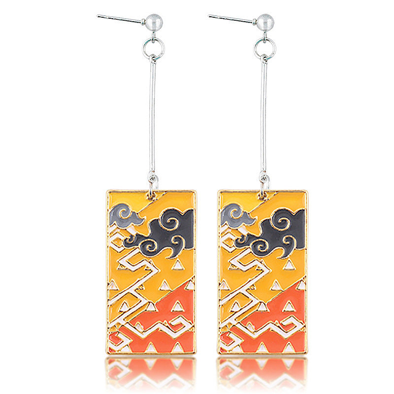 Chic Anime Tanjiro Cosplay Earrings