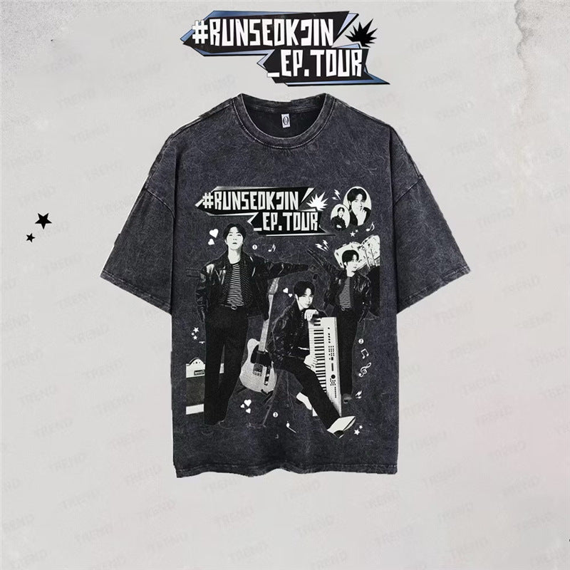 JIN Run Seokjin Ep Tour 2025 Vintage Shirt